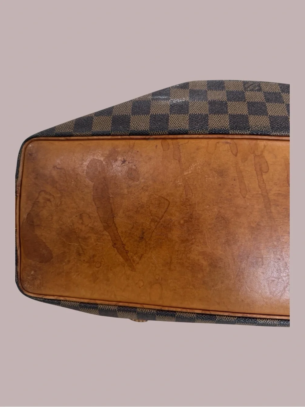Louis Vuitton Limited Edition Centenaire Damier Columbine Zip Shoulder Bag